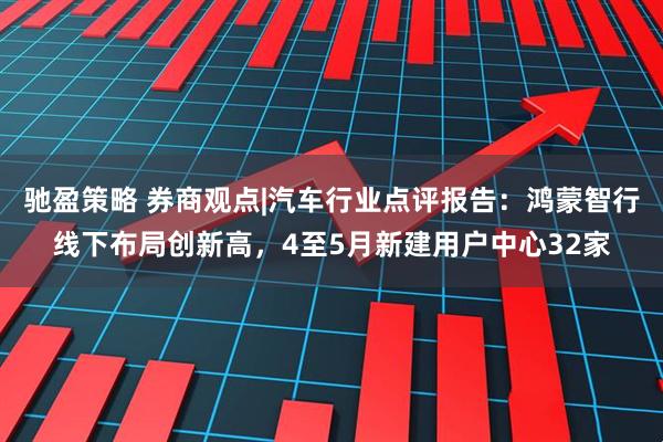 驰盈策略 券商观点|汽车行业点评报告：鸿蒙智行线下布局创新高，4至5月新建用户中心32家